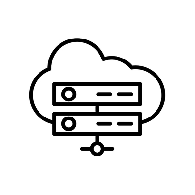 Concierge IT Services in Singapore 3 A server rack with a cloud above it, symbolizing data center operations and integration