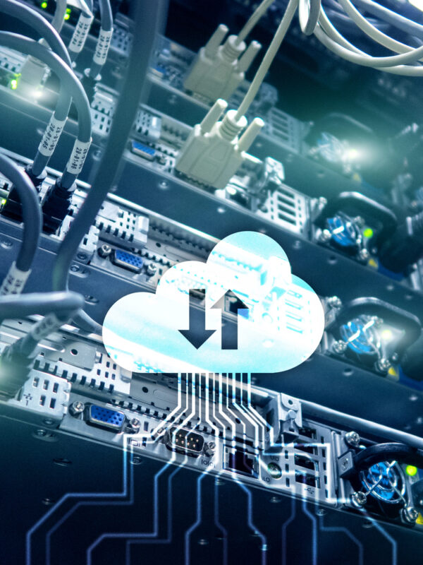 A close up image of a server representing cloud data storage and security assessment concept image
