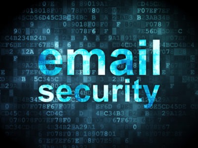 pixelated words Email Security on digital background