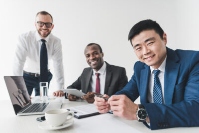 Professionals having a meeting