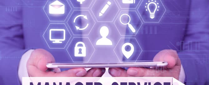 Managed Services Business IT tech concept