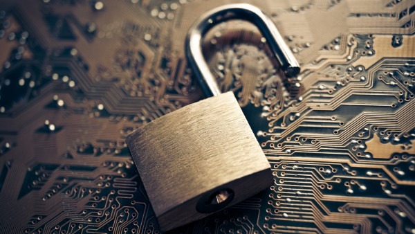 Opened padlock image concept for potential IT security threat. Opened padlock image concept for potential IT security threats to data security.