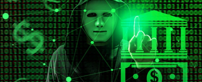 Cyber attacks on small businesses concept showing hacker trying to hack the company. Reduce your chances of getting hacked by using a security software that will constantly scan for threats.