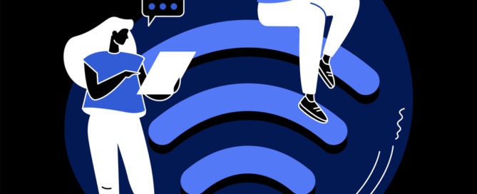 Wi-fi connection abstract concept vector illustration